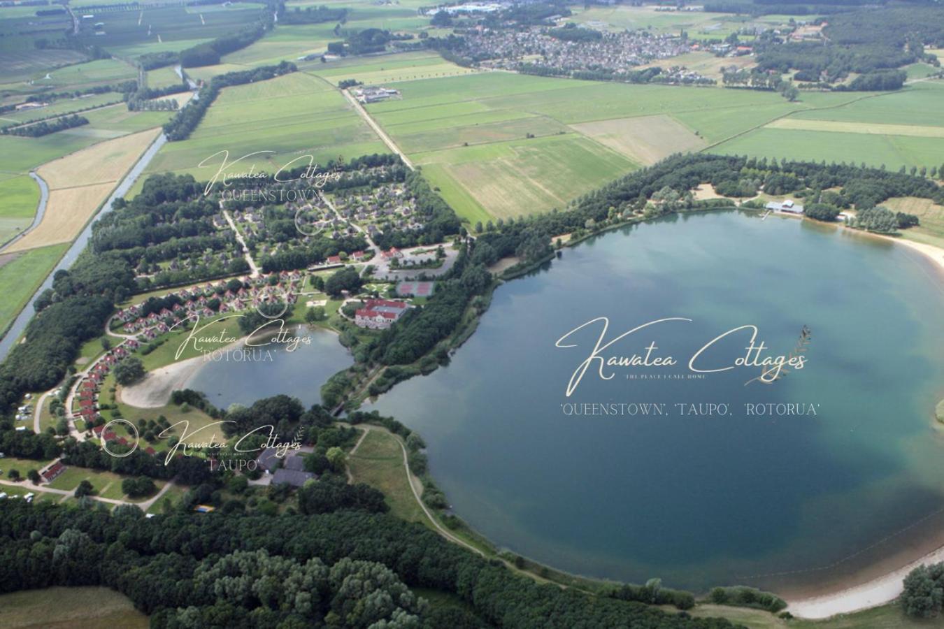 Lakeview 'Rotorua' 4-6 Pers By Kawatea Cottages Ewijk 外观 照片
