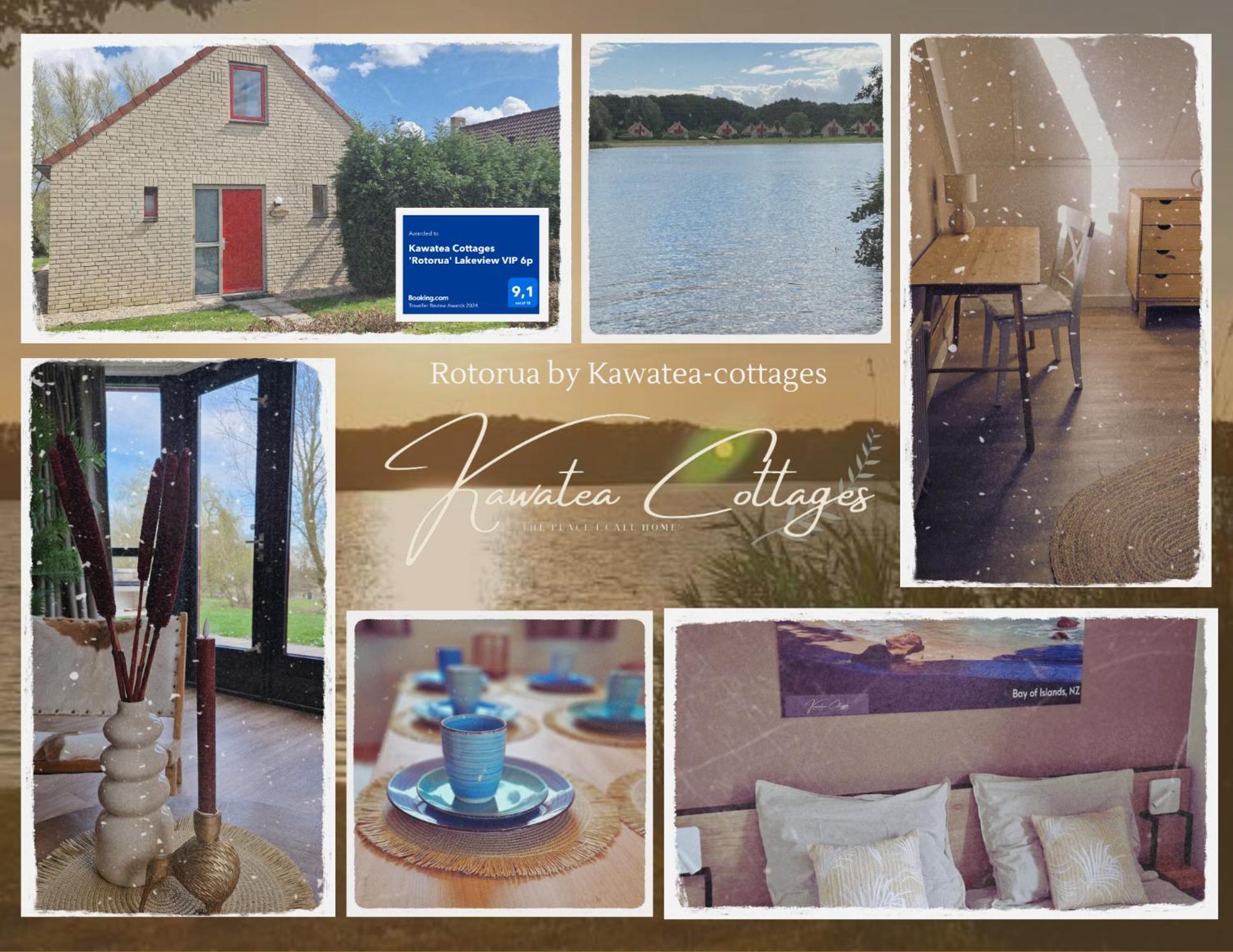 Lakeview 'Rotorua' 4-6 Pers By Kawatea Cottages Ewijk 外观 照片