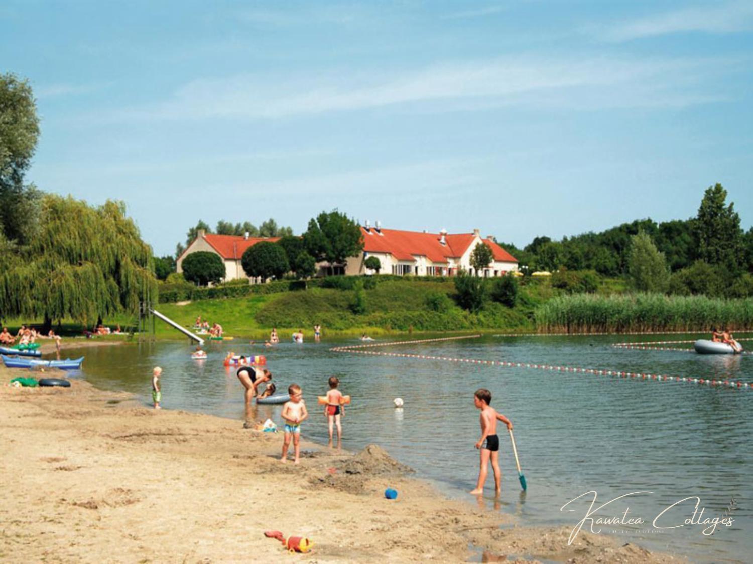 Lakeview 'Rotorua' 4-6 Pers By Kawatea Cottages Ewijk 外观 照片
