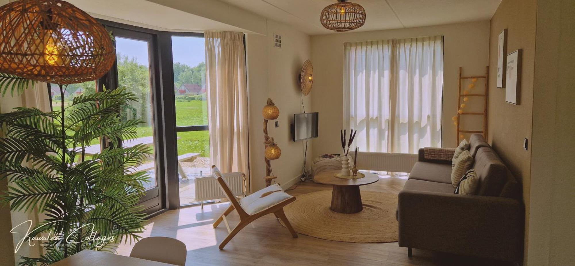 Lakeview 'Rotorua' 4-6 Pers By Kawatea Cottages Ewijk 外观 照片